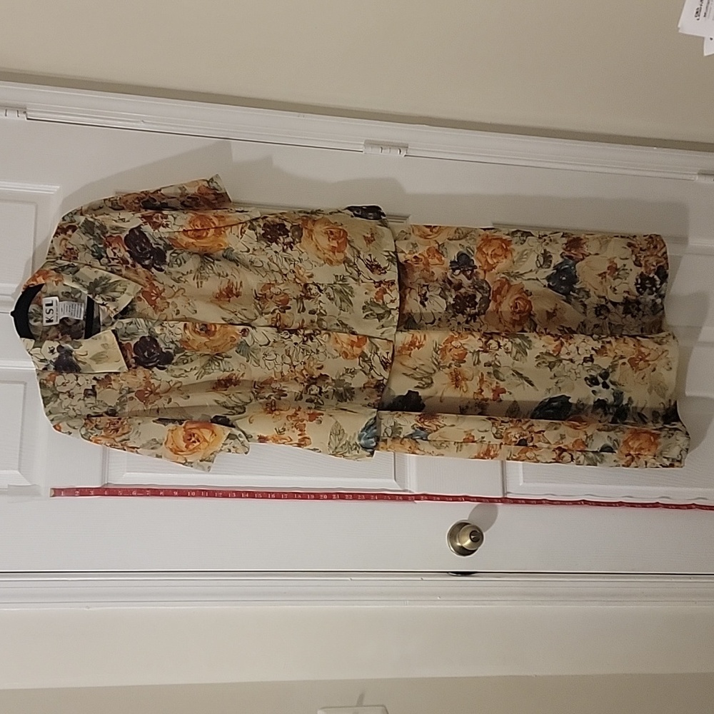 KSL Floral Dress with Jacket Size 14W